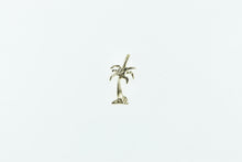 Load image into Gallery viewer, 14K Palm Tree Tropical Motif Beach Travel Charm/Pendant Yellow Gold