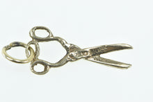 Load image into Gallery viewer, 10K 3D Scissors Shears Hair Cut Barber Stylist Charm/Pendant Yellow Gold