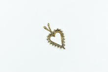 Load image into Gallery viewer, 10K Vintage Diamond Heart Love Romantic Pendant Yellow Gold