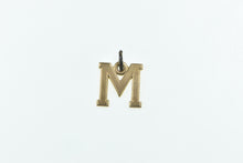 Load image into Gallery viewer, 10K M Monogram Letter Initial Name Personalized Charm/Pendant Yellow Gold