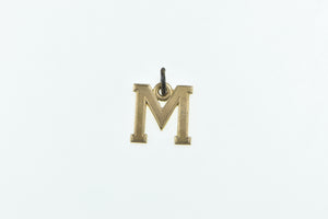 10K M Monogram Letter Initial Name Personalized Charm/Pendant Yellow Gold