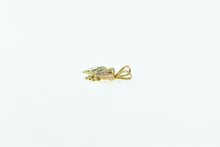 Load image into Gallery viewer, 10K Vintage Grape Bunch Leaf Nature Motif Charm/Pendant Yellow Gold