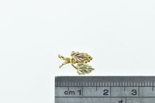 Load image into Gallery viewer, 10K Vintage Grape Bunch Leaf Nature Motif Charm/Pendant Yellow Gold