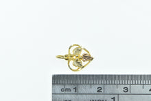 Load image into Gallery viewer, 10K Black Hills Leaf Cluster Vintage Heart Charm/Pendant Yellow Gold