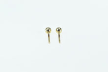 Load image into Gallery viewer, 14K 3.0mm Vintage Ball Sphere Classic Stud Earrings Yellow Gold