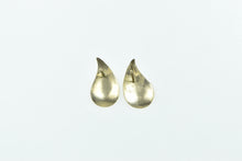 Load image into Gallery viewer, 14K Tri Tone Diamond Cut Tear Drop Vintage Stud Earrings Yellow Gold