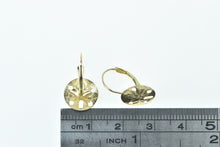 Load image into Gallery viewer, 14K Sand Dollar Sea Shell Ocean Motif Dangle Earrings Yellow Gold