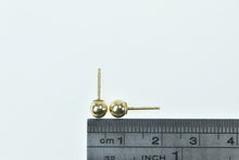 Load image into Gallery viewer, 14K 5.0mm Vintage Classic Round Ball Stud Earrings Yellow Gold