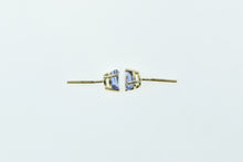 Load image into Gallery viewer, 14K Pear Tanzanite Solitaire Classic Stud Earrings Yellow Gold