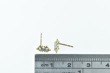 Load image into Gallery viewer, 10K Disney Snow Flake Frozen Elsa Anna Stud Earrings Yellow Gold