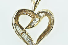 Load image into Gallery viewer, 10K Vintage Diamond Heart Love Symbol Romantic Pendant Yellow Gold