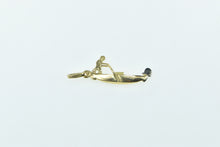 Load image into Gallery viewer, 18K 3D Venetian Gondola Venice Italy Travel Charm/Pendant Yellow Gold