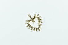 Load image into Gallery viewer, 10K Vintage Diamond Heart Love Symbol Romantic Pendant Yellow Gold