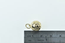 Load image into Gallery viewer, 10K 3D Soccer Ball Sports Motif Futbol Charm/Pendant Yellow Gold