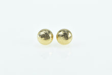 Load image into Gallery viewer, 14K 5.9mm Grooved Pattern Ball Sphere Stud Earrings Yellow Gold