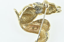 Load image into Gallery viewer, 14K Disney Diamond Sword And Stone Girl Squirrel Pin/Brooch Yellow Gold