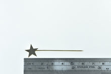 Load image into Gallery viewer, 14K Five Pointed Star Space Motif Geometric Stick Pin Yellow Gold