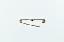 Load image into Gallery viewer, 10K Round Amethyst Vintage Classic Bar Pin/Brooch Yellow Gold