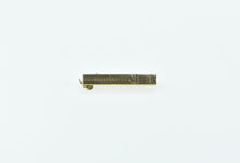 Load image into Gallery viewer, 10K Vintage Pinstripe Squared Fashion Bar Pin/Brooch Yellow Gold