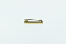 Load image into Gallery viewer, 10K Vintage Pinstripe Squared Fashion Bar Pin/Brooch Yellow Gold