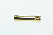 Load image into Gallery viewer, 10K Vintage Pinstripe Squared Fashion Bar Pin/Brooch Yellow Gold