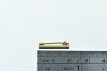 Load image into Gallery viewer, 10K Vintage Pinstripe Squared Fashion Bar Pin/Brooch Yellow Gold