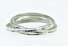 Load image into Gallery viewer, Sterling Silver Tiffany &amp; Co Notes 1997 Engraved Triple Bangle Bracelet 8&quot;