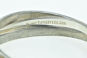 Sterling Silver Tiffany & Co Notes 1997 Engraved Triple Bangle Bracelet 8"