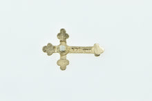 Load image into Gallery viewer, 14K Cross Christian Faith Symbol Religious Lapel Pin/Brooch Yellow Gold