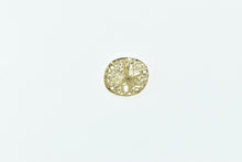 Load image into Gallery viewer, 14K Sand Dollar Sea Shell Ocean Motif Single Stud Earring Yellow Gold