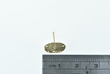 Load image into Gallery viewer, 14K Sand Dollar Sea Shell Ocean Motif Single Stud Earring Yellow Gold