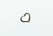 Load image into Gallery viewer, 14K Heart Love Symbol Cut Out Single Stud Earring Yellow Gold