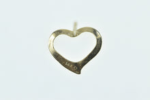 Load image into Gallery viewer, 14K Heart Love Symbol Cut Out Single Stud Earring Yellow Gold