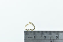 Load image into Gallery viewer, 14K Heart Love Symbol Cut Out Single Stud Earring Yellow Gold