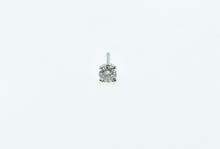 Load image into Gallery viewer, 14K 0.17 Ct Round Diamond Solitaire Single Stud Earring White Gold