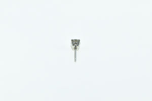 14K 0.17 Ct Round Diamond Solitaire Single Stud Earring White Gold