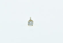 Load image into Gallery viewer, 14K 0.12 Ct Diamond Solitaire Round Single Stud Earring Yellow Gold