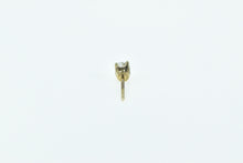 Load image into Gallery viewer, 14K 0.12 Ct Diamond Solitaire Round Single Stud Earring Yellow Gold