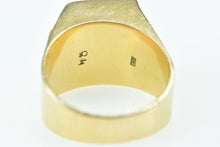 Load image into Gallery viewer, 14K Vintage Squared Diamond Syn. Sapphire Ring Yellow Gold