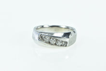 Load image into Gallery viewer, 14K 0.65 Ctw Diamond Vintage Squared Statement Ring White Gold