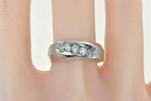 Load image into Gallery viewer, 14K 0.65 Ctw Diamond Vintage Squared Statement Ring White Gold