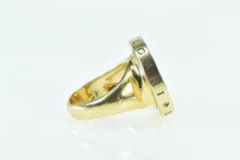 Load image into Gallery viewer, 18K Bvlgari Designer Mother of Pearl Spinner Ring Yellow Gold