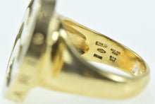 Load image into Gallery viewer, 18K Bvlgari Designer Mother of Pearl Spinner Ring Yellow Gold