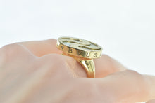 Load image into Gallery viewer, 18K Bvlgari Designer Mother of Pearl Spinner Ring Yellow Gold