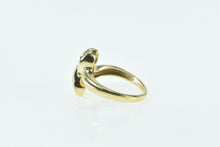 Load image into Gallery viewer, 14K Baguette Diamond Wavy Twist Vintage Statement Ring Yellow Gold