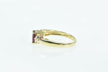 Load image into Gallery viewer, 14K 0.65 Ctw Natural Ruby Diamond Engagement Ring Yellow Gold