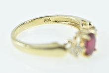 Load image into Gallery viewer, 14K 0.65 Ctw Natural Ruby Diamond Engagement Ring Yellow Gold