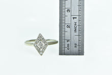 Load image into Gallery viewer, 14K Vintage Diamond Squared Halo Engagement Ring White Gold