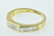 Load image into Gallery viewer, 18K 0.75 Ctw Baguette Cut Diamond Wedding Band Ring Yellow Gold