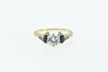 Load image into Gallery viewer, 14K 1.20 Ctw Diamond Sapphire Classic Engagement Ring Yellow Gold